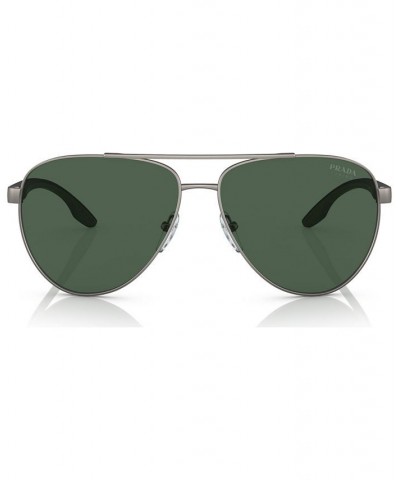 Men's Sunglasses PS 52YS61-X Silver-Tone $83.03 Mens