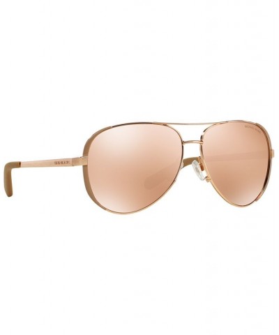 CHELSEA Sunglasses MK5004 PINK GOLD/GOLD MIRROR $28.71 Unisex