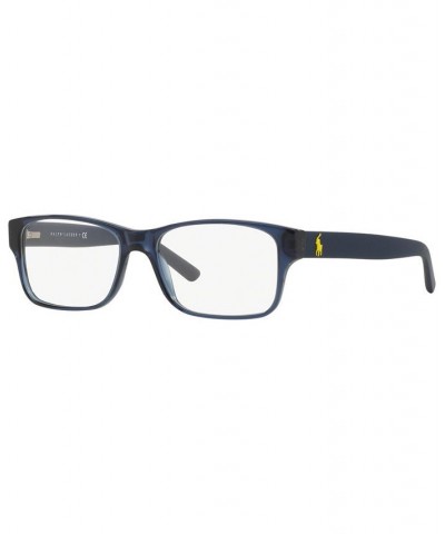 PH2117 Men's Rectangle Eyeglasses Shiny Transparent Gray $30.43 Mens