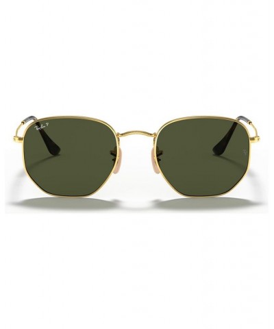 Unisex Polarized Sunglasses Hexagonal RB3548N Gold $61.77 Unisex