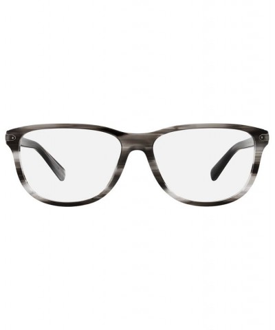 HC6168U Men's Rectangle Eyeglasses Black $50.16 Mens
