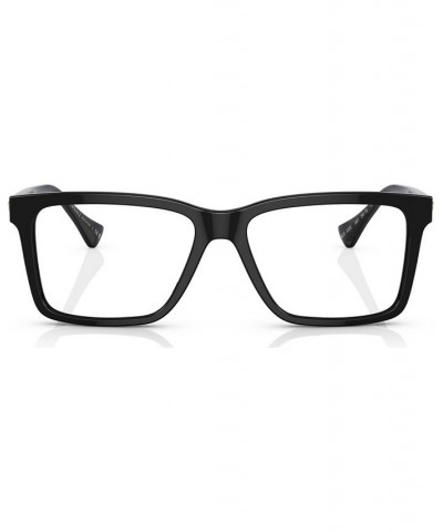 Men's Rectangle Eyeglasses VE332854-O Black $40.96 Mens
