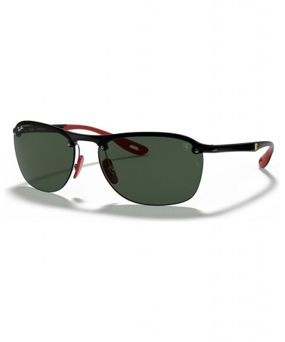 Men's Sunglasses RB4302M Scuderia Ferrari Collection 62 BLACK/DARK GREEN $60.32 Mens