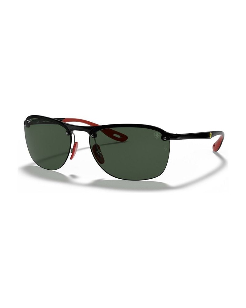 Men's Sunglasses RB4302M Scuderia Ferrari Collection 62 BLACK/DARK GREEN $60.32 Mens