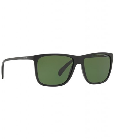 Polarized Sunglasses HU2004 57 BLACK/BLACK POLARIZED $16.66 Unisex