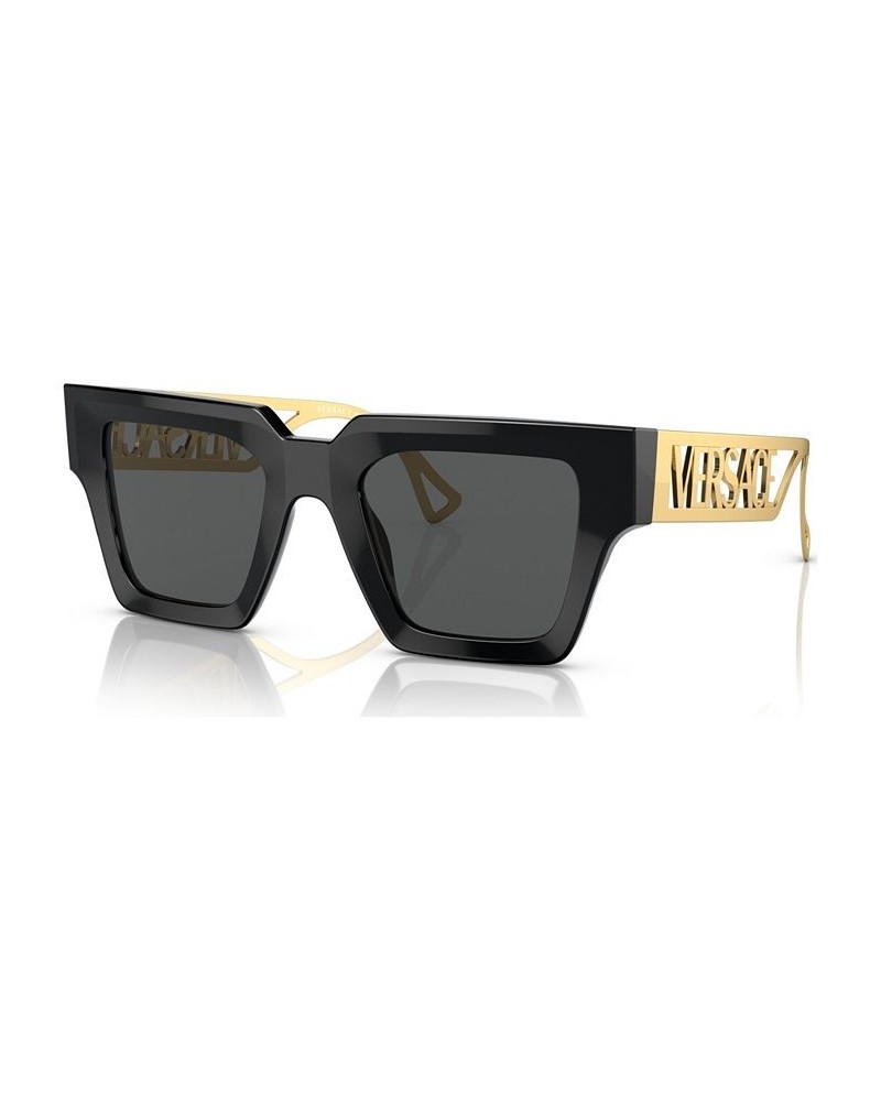 Women's Low Bridge Fit Sunglasses VE4431F50-X Black $96.60 Womens