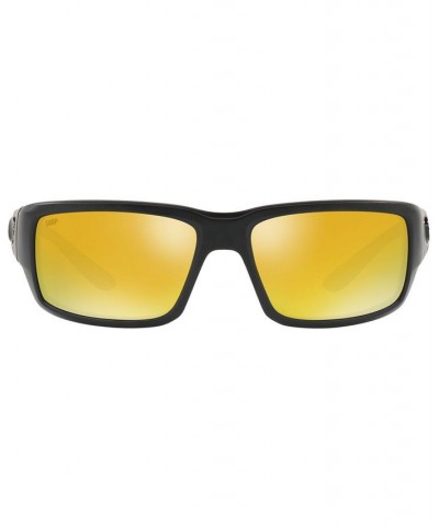 Polarized Sunglasses FANTAIL POLARIZED 59 BLACK/YELLOW MIR POL $36.21 Unisex