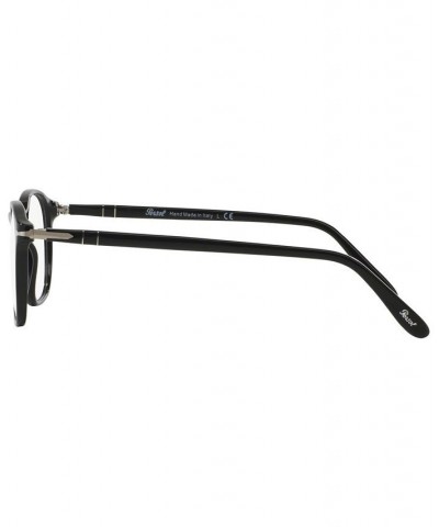 PO3007V Men's Square Eyeglasses Black $73.71 Mens