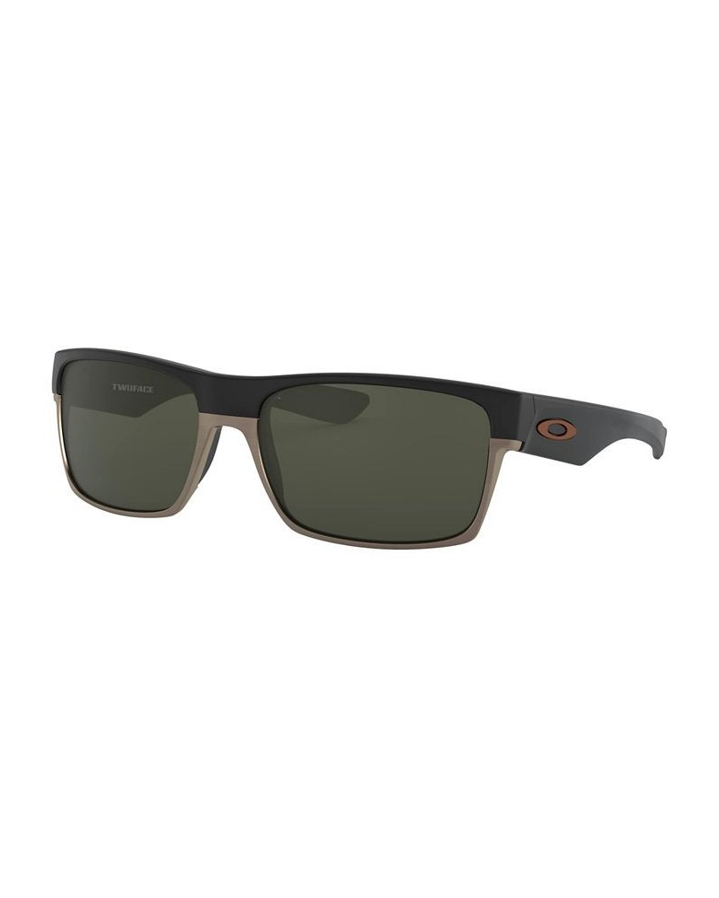 Men's Low Bridge Fit Sunglasses OO9256 TwoFace 60 Black $16.40 Mens