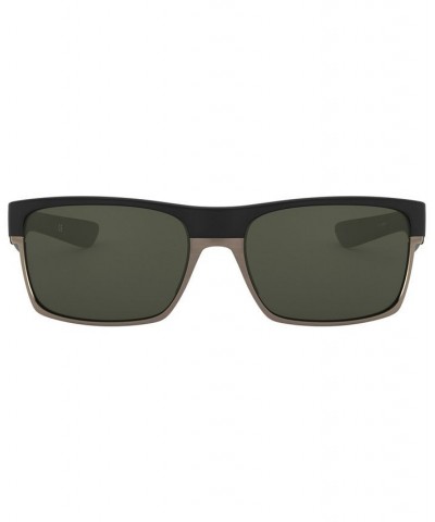 Men's Low Bridge Fit Sunglasses OO9256 TwoFace 60 Black $16.40 Mens