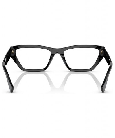 Women's Irregular Eyeglasses VE3327U55-X Black $33.96 Womens