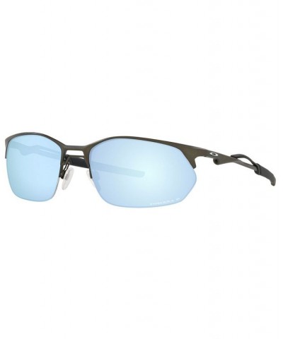 Men's Wire Tap Polarized Sunglasses OO4145 60 SATIN LEAD/PRIZM DEEP WATER POLARIZED $30.42 Mens