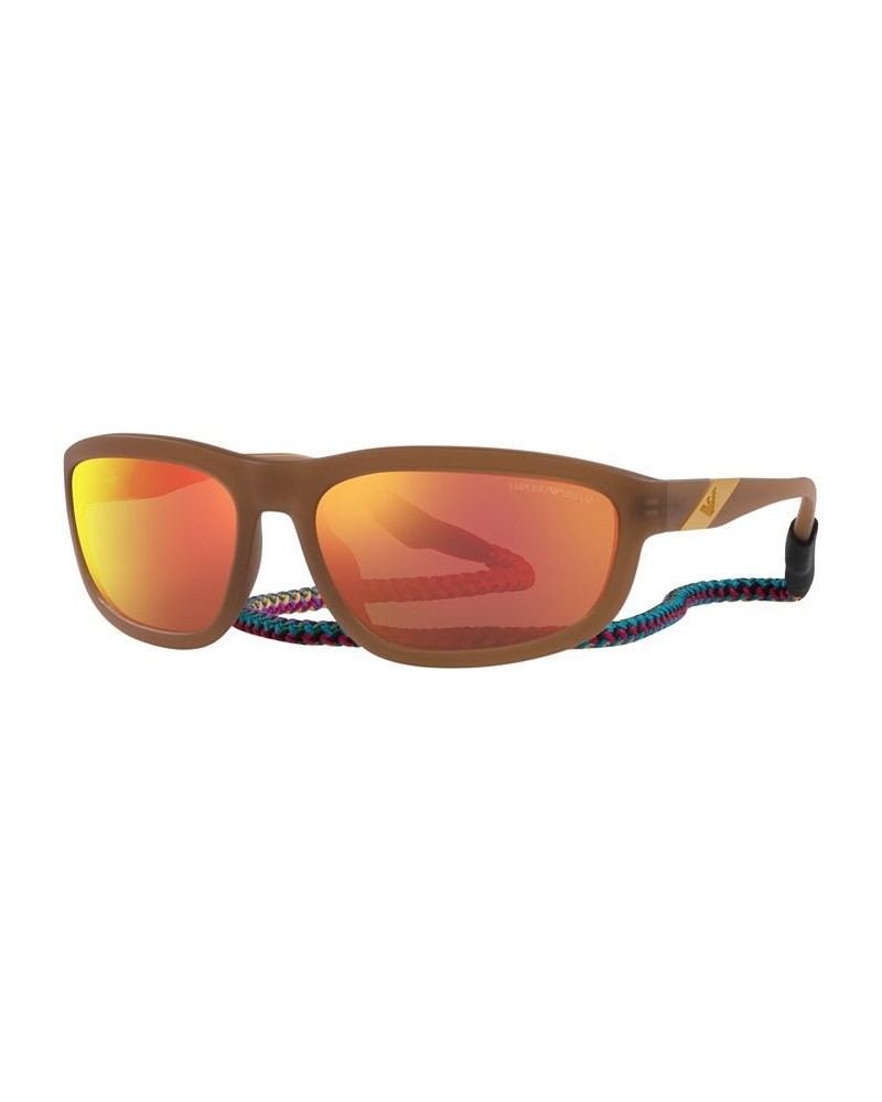 Men's Sunglasses EA4183U 64 Matte Opal Brown $64.50 Mens