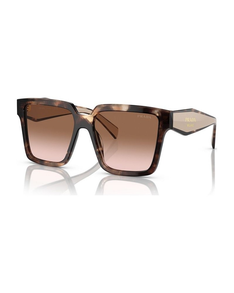 Women's Low Bridge Fit Sunglasses PR 24ZSF Caramel Tortoise $64.80 Womens