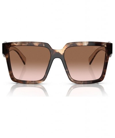 Women's Low Bridge Fit Sunglasses PR 24ZSF Caramel Tortoise $64.80 Womens