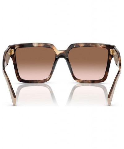 Women's Low Bridge Fit Sunglasses PR 24ZSF Caramel Tortoise $64.80 Womens