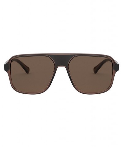 Men's Sunglasses DG6134 TRANSPARENT BROWN/BLACK/BROWN $39.15 Mens