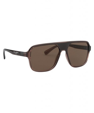 Men's Sunglasses DG6134 TRANSPARENT BROWN/BLACK/BROWN $39.15 Mens