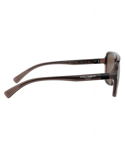 Men's Sunglasses DG6134 TRANSPARENT BROWN/BLACK/BROWN $39.15 Mens