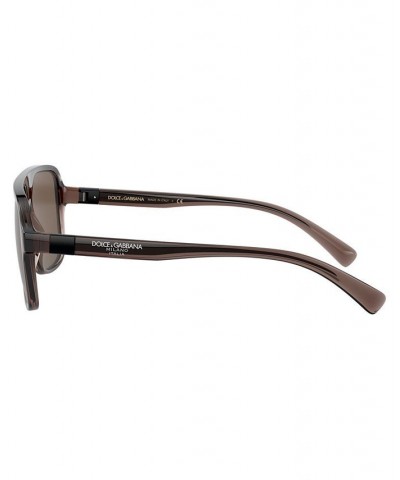 Men's Sunglasses DG6134 TRANSPARENT BROWN/BLACK/BROWN $39.15 Mens