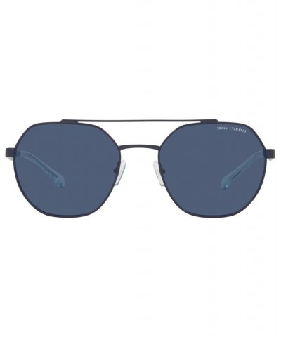 Men's Sunglasses AX2041S 56 Matte Blue $16.38 Mens