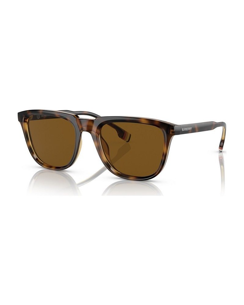 Men's George Polarized Sunglasses BE4381U54-P Dark Havana $82.08 Mens