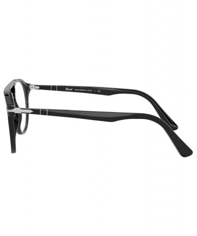PO3160V Men's Pilot Eyeglasses Black $85.02 Mens