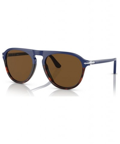 Unisex Polarized Sunglasses 0PO3302S11785755W Blue $118.50 Unisex