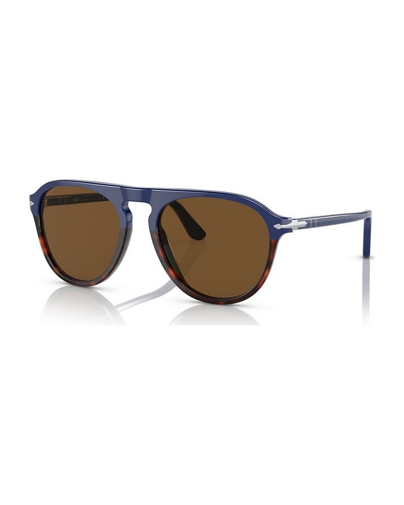 Unisex Polarized Sunglasses 0PO3302S11785755W Blue $118.50 Unisex