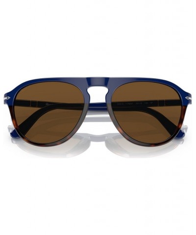 Unisex Polarized Sunglasses 0PO3302S11785755W Blue $118.50 Unisex