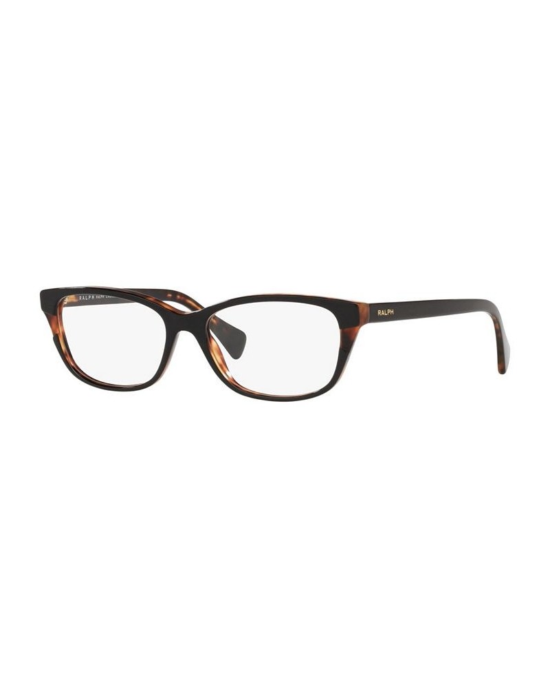 Women's Butterfly Eyeglasses RA7126 Shiny Black On Dark Havana $17.05 Womens