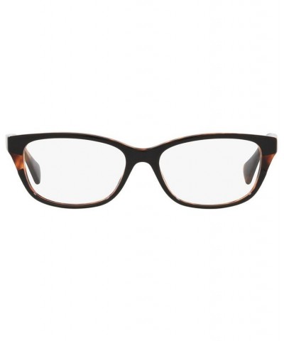 Women's Butterfly Eyeglasses RA7126 Shiny Black On Dark Havana $17.05 Womens