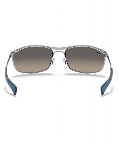 Unisex Sunglasses RB3119M SHINY GUNMETAL/CLEAR GRADIENT GREY $30.24 Unisex