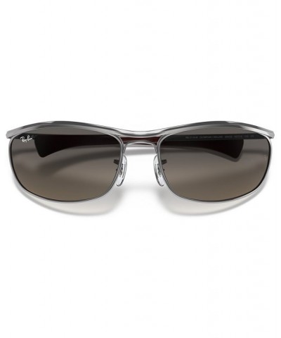 Unisex Sunglasses RB3119M SHINY GUNMETAL/CLEAR GRADIENT GREY $30.24 Unisex