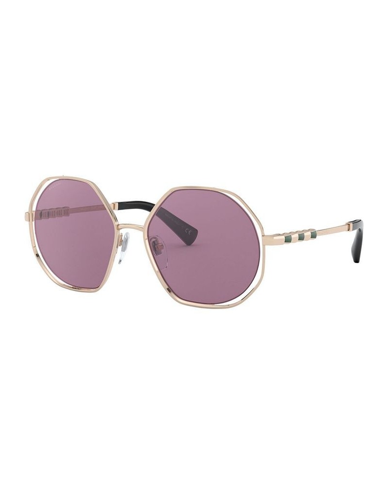 Sunglasses 0BV6144KB PINK GOLD PLATED/VIOLET INTERNAL MIRROR SILVER $114.00 Unisex