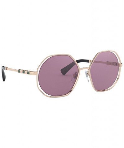 Sunglasses 0BV6144KB PINK GOLD PLATED/VIOLET INTERNAL MIRROR SILVER $114.00 Unisex