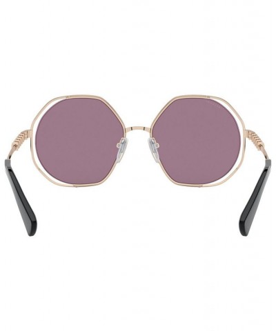 Sunglasses 0BV6144KB PINK GOLD PLATED/VIOLET INTERNAL MIRROR SILVER $114.00 Unisex