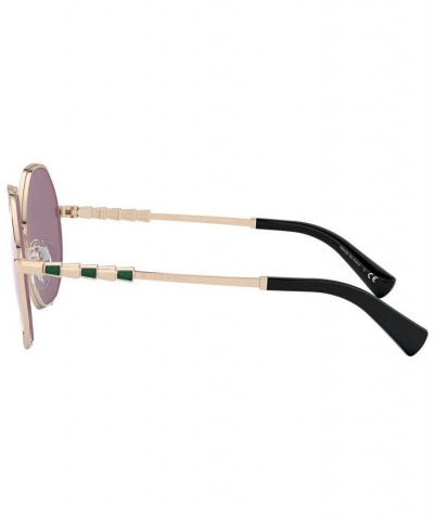 Sunglasses 0BV6144KB PINK GOLD PLATED/VIOLET INTERNAL MIRROR SILVER $114.00 Unisex