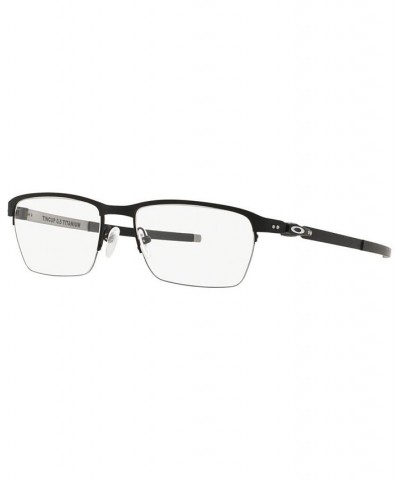 OX5099 Men's Rectangle Eyeglasses Black $61.20 Mens