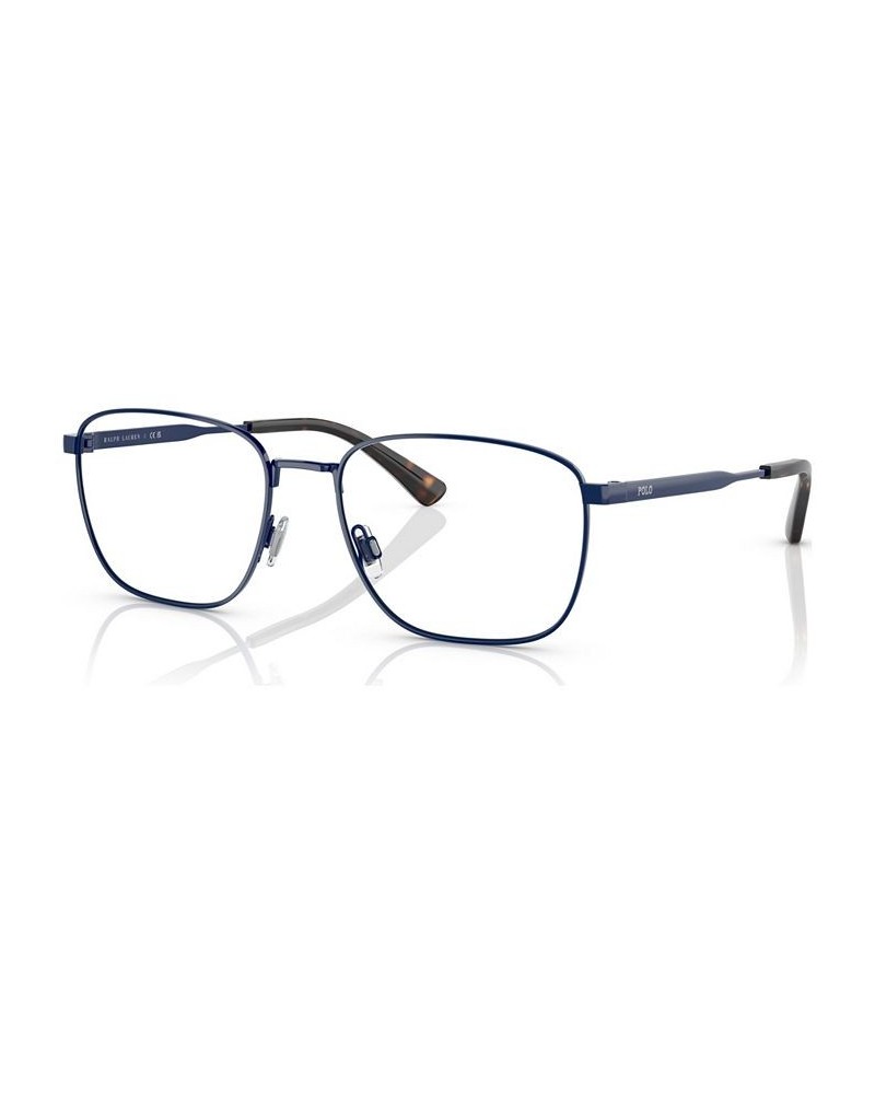 Men's Rectangle Eyeglasses PH121454-O Shiny Navy Blue $31.50 Mens