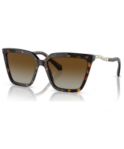 Women's Polarized Sunglasses BV8255B57-YP Havana $86.24 Womens