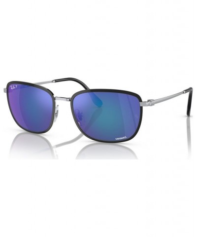 Men's Polarized Sunglasses RB3705 Chromance Black on Silver-Tone $35.10 Mens