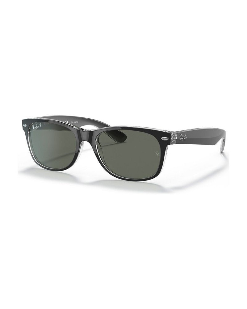 Polarized Sunglasses RB2132 NEW WAYFARER BLACK MATTE/GREEN POLAR $20.10 Unisex