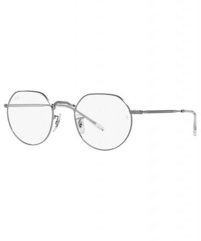 RB6465 Jack Unisex Irregular Eyeglasses Gunmetal $17.90 Unisex