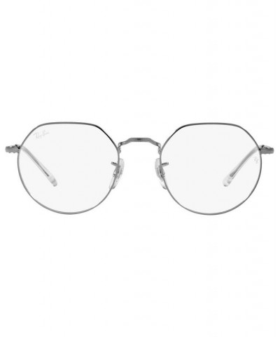 RB6465 Jack Unisex Irregular Eyeglasses Gunmetal $17.90 Unisex