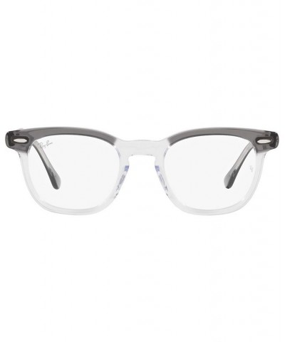 RB5398 HAWKEYE Unisex Square Eyeglasses Blue on Trasparent $39.38 Unisex