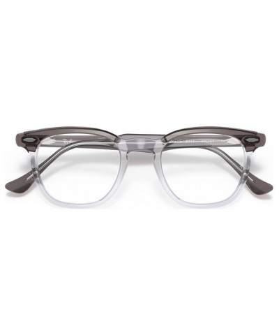 RB5398 HAWKEYE Unisex Square Eyeglasses Blue on Trasparent $39.38 Unisex