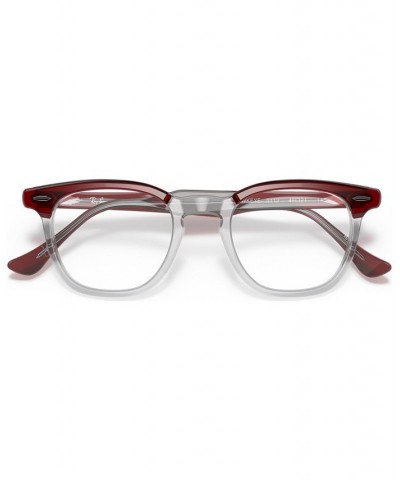 RB5398 HAWKEYE Unisex Square Eyeglasses Blue on Trasparent $39.38 Unisex