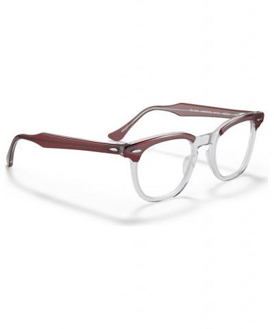 RB5398 HAWKEYE Unisex Square Eyeglasses Blue on Trasparent $39.38 Unisex