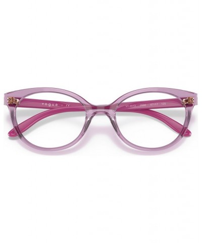 Kids Oval Eyeglasses VY2013 Transparent Violet $10.80 Kids